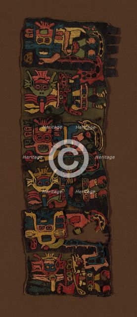 Border Fragments, Peru, 100 B.C./A.D. 200. Creator: Unknown.