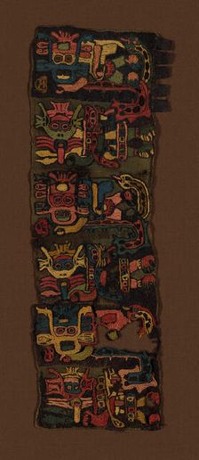Border Fragments, Peru, 100 B.C./A.D. 200. Creator: Unknown