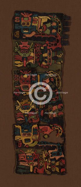 Border Fragments, Peru, 100 B.C./A.D. 200. Creator: Unknown.