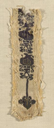 Border (from a Tunic), Egypt, Roman period (30 B.C.- 641 A.D.), 4th century. Creator: Unknown