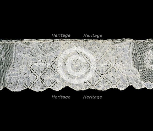 Border (From a Flounce), Flanders, 1725/75. Creator: Unknown.