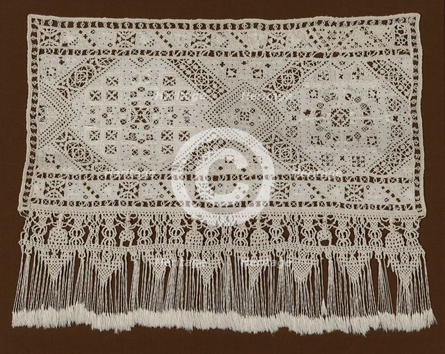 Border, Italy, 1601/25 (macramé edge: c. 1600). Creator: Unknown.