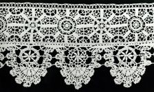 Border, Italy, 1601/25 (needlelace); 1625/50 (points). Creator: Unknown