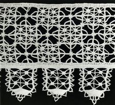 Border, Italy, 1875/1900 (reproduction of 16th century Reticello design). Creator: Unknown