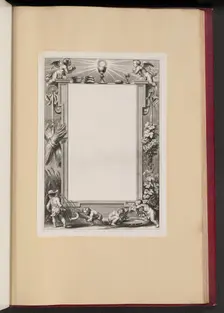 Border Illustration with Putti Harvesting Offerings to God, 1613/1646. Creator: Unknown