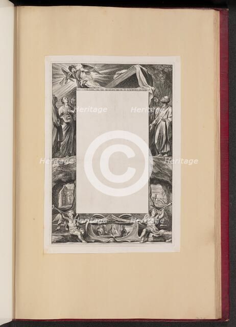 Border Illustration with Saints and Scenes from the Life of Christ, 1613/1646. Creator: Unknown.