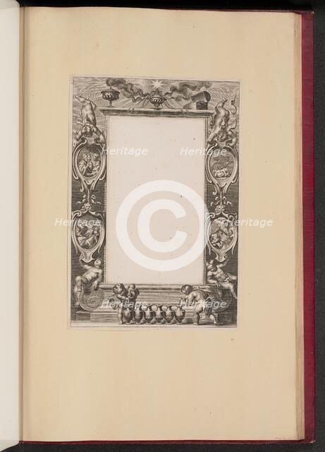 Border Illustration with Scenes from the Life of Christ and Putti Pouring Wine, 1613/1646. Creator: Unknown.