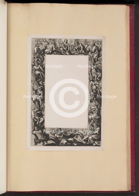 Border Illustration for the Missale Romanum: The Tree of Jesse, 1613. Creator: Theodoor Galle.