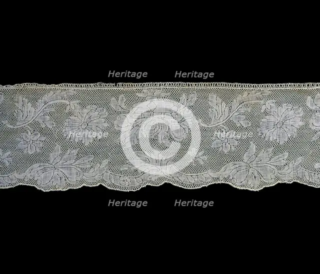 Border, Valenciennes, 1760s. Creator: Unknown.