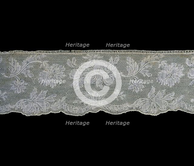 Border, Valenciennes, 1760s. Creator: Unknown.