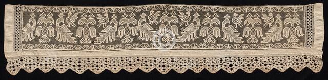 Border with Crowned and Double-Headed Birds, 18th-19th century. Creator: Unknown.