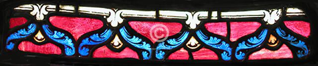 Border with Arching Leaf Fronds, French, ca. 1200-1210. Creator: Unknown.