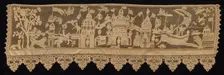 Border with Battle Scene, 18th century. Creator: Unknown