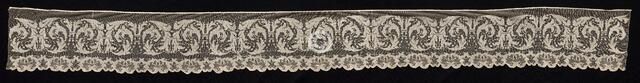 Border with Floral Motifs, 19th century. Creator: Unknown.