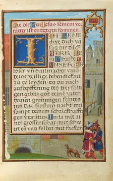 Border with Joab Stabbing Abner; Prayer Book of Cardinal Albrecht of Brandenburg, about 1525-1530. Creator: Simon Bening