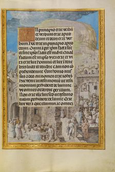 Border with Scenes from the Life of Saint John; Spinola Hours, about 1510-1520. Creator: Master of the Lubeck Bible