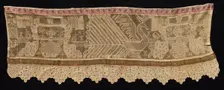 Border with Peacock Motif, 18th-19th century. Creator: Unknown