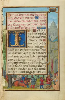 Border with the Meeting of Abraham and Melchizedek, about 1525-1530. Creator: Simon Bening