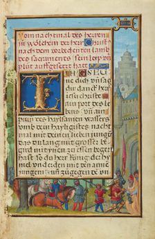 Border with the Meeting of Abraham and Melchizedek, about 1525-1530. Creator: Simon Bening