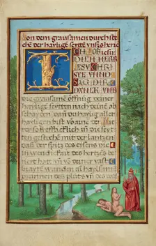 Border with the Creation of Eve; Prayer Book of Cardinal Albrecht of Brandenburg, about 1525-1530. Creator: Simon Bening