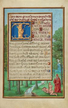 Border with the Creation of Eve; Prayer Book of Cardinal Albrecht of Brandenburg, about 1525-1530. Creator: Simon Bening