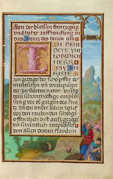 Border with the Sacrifice of Isaac; Prayer Book of Cardinal Albrecht of Brandenburg, about 1525-1530 Creator: Simon Bening