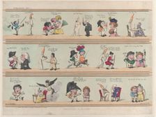 Borders for Rooms, Extravaganzas Plate 1, March 28, 1799., March 28, 1799. Creator: Thomas Rowlandson