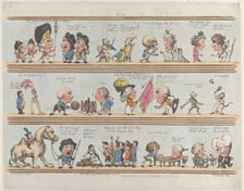 Borders for Rooms & Halls, Plate 10, July 10, 1799., July 10, 1799. Creator: Thomas Rowlandson