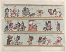 Borders for Rooms & Halls, Plate 8, June 20, 1799., June 20, 1799. Creator: Thomas Rowlandson