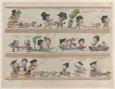 Borders for Rooms & Screens, Plate 7, May 10, 1799., May 10, 1799. Creator: Thomas Rowlandson