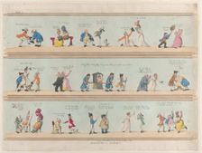 Borders for Rooms, Plate 2, March 25, 1799., March 25, 1799. Creator: Thomas Rowlandson
