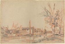 Bords de Canal, late 19th century. Creator: Johan Barthold Jongkind