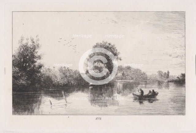 Bords de la Marne, ca. 1862. Creator: Charles Emile Jacque.