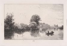 Bords de la Marne, ca. 1862. Creator: Charles Emile Jacque