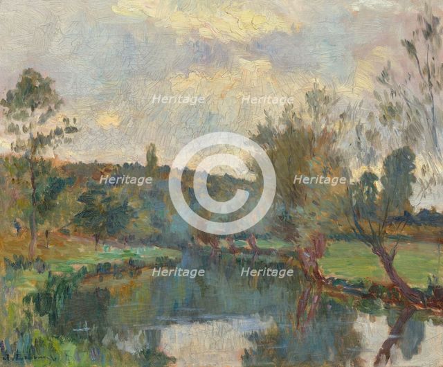 Bords de l'Iton (Eure). Creator: Lebourg, Albert (1849-1928).