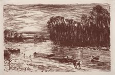 Bords du Loing, près Saint-Mammès, 1896. Creator: Alfred Sisley (French, 1840-1899)