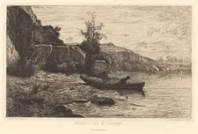Bords du lac du Bourget, 1866. Creator: Adolphe Appian
