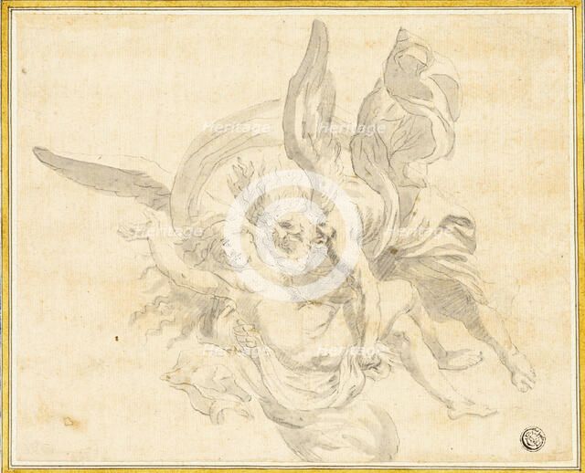 Boreas and Oreithyia, n.d. Creator: Unknown.