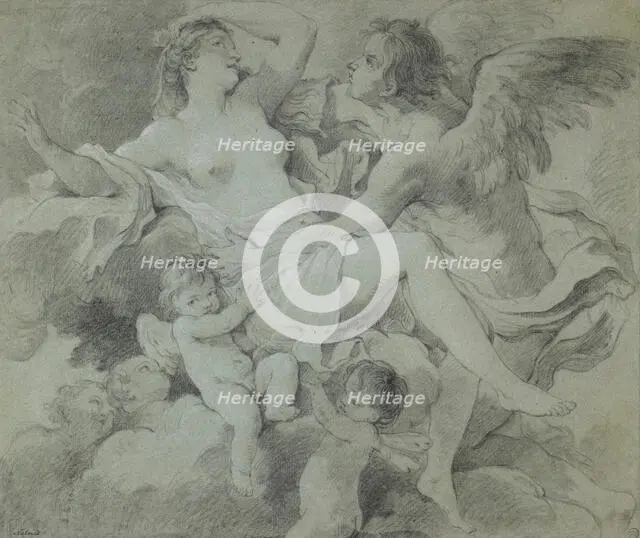 Boreas and Orithyia, about 1741. Creator: Charles-Joseph Natoire.