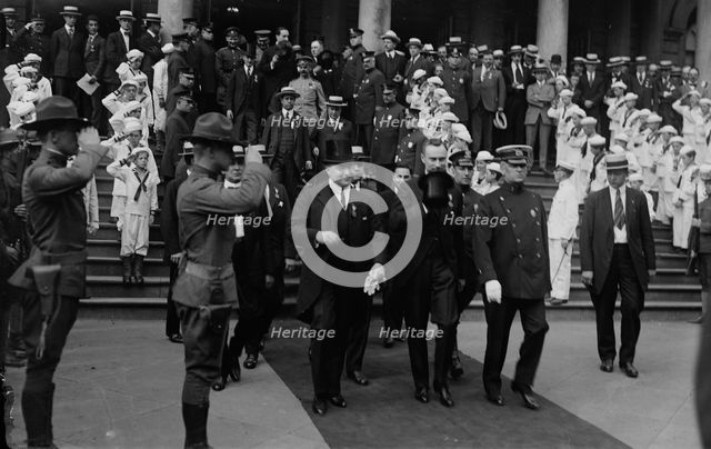 Boris Bakhmeteff at City Hall, 1917. Creator: Bain News Service.