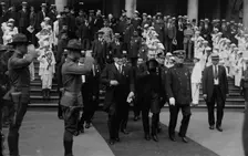 Boris Bakhmeteff at City Hall, 1917. Creator: Bain News Service