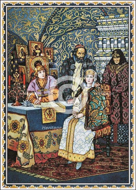 Boris Godunov and his Family, 1927. Artist: Zvorykin, Boris Vasilievich (1872-after 1935)