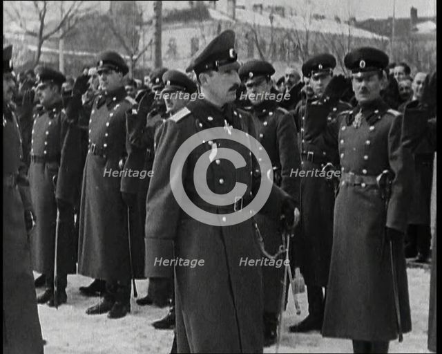Boris III, His Majesty the Tsar of the Bulgarians Inspecting Troops, 1930s. Creator: British Pathe Ltd.