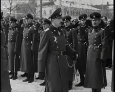 Boris III, His Majesty the Tsar of the Bulgarians Inspecting Troops, 1930s. Creator: British Pathe Ltd