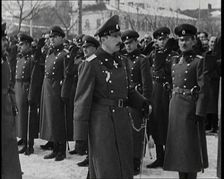 Boris III, His Majesty the Tsar of the Bulgarians Inspecting Troops, 1930s. Creator: British Pathe Ltd