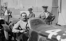 Boris Ivanowski in his Alfa Romeo at the Boulogne Motor Week, France, 1928. Artist: Bill Brunell