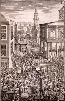 Borough High Street, Southwark, London, c1729. Artist: R Sheppard