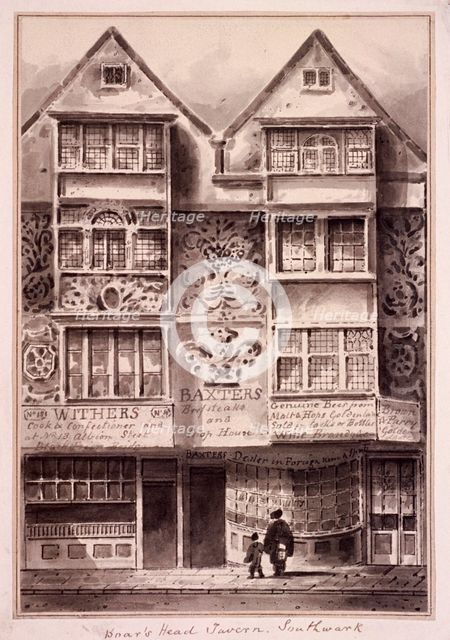 Borough High Street, Southwark, London, c1750. Artist: Anon