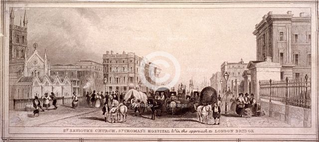 Borough High Street, Southwark, London, c1835. Artist: Anon