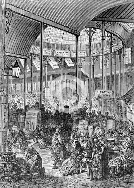 'Borough Market', 1872. Creator: Adolphe François Pannemaker.